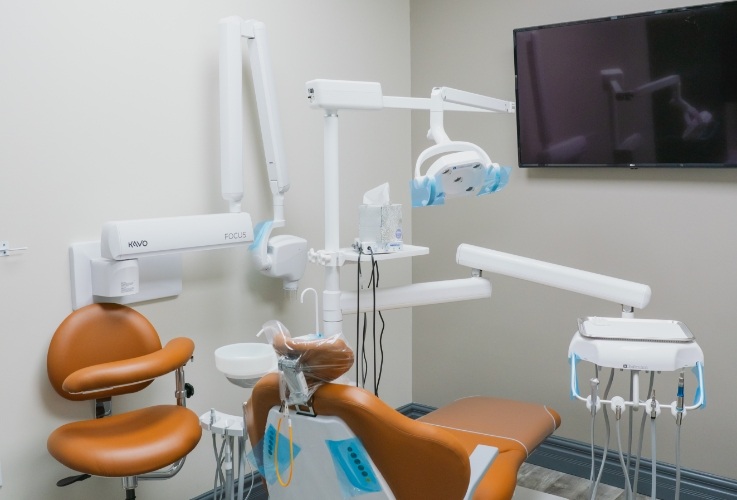 Dental office treatment room